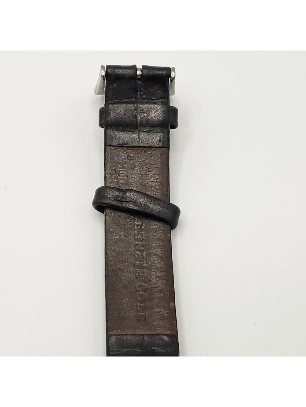 Kenneth Cole New York 20mm Womens Rectangle Quartz Watch Silver Tone New Battery